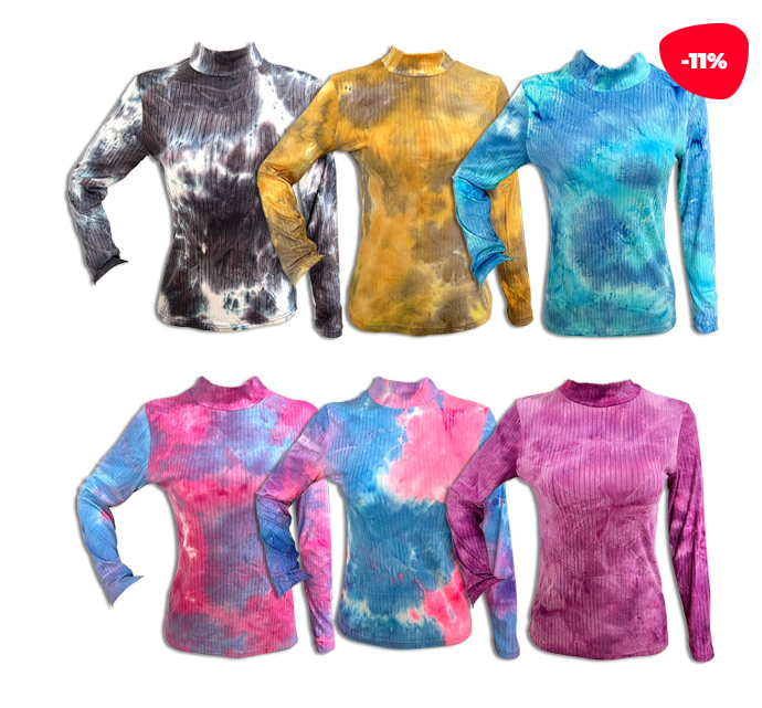 POLERA LOLA MANGA LARGA BEATLE TIE DEY | 12 UNID TALLA: M-L / L-XXL - 1