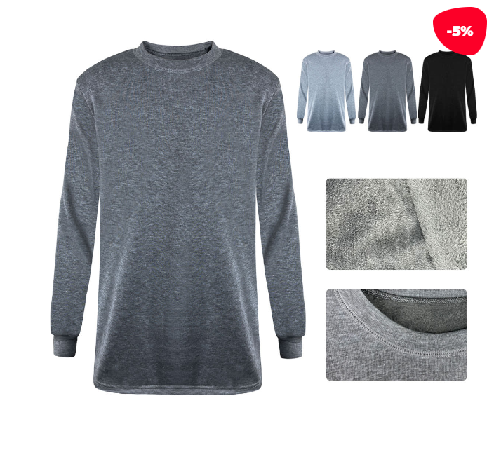 CAMISETA DE HOMBRE ALGODÓN PLUSH COLORES SURTIDOS TALLA M-XL/XL-XXL | 12 UNID - 1