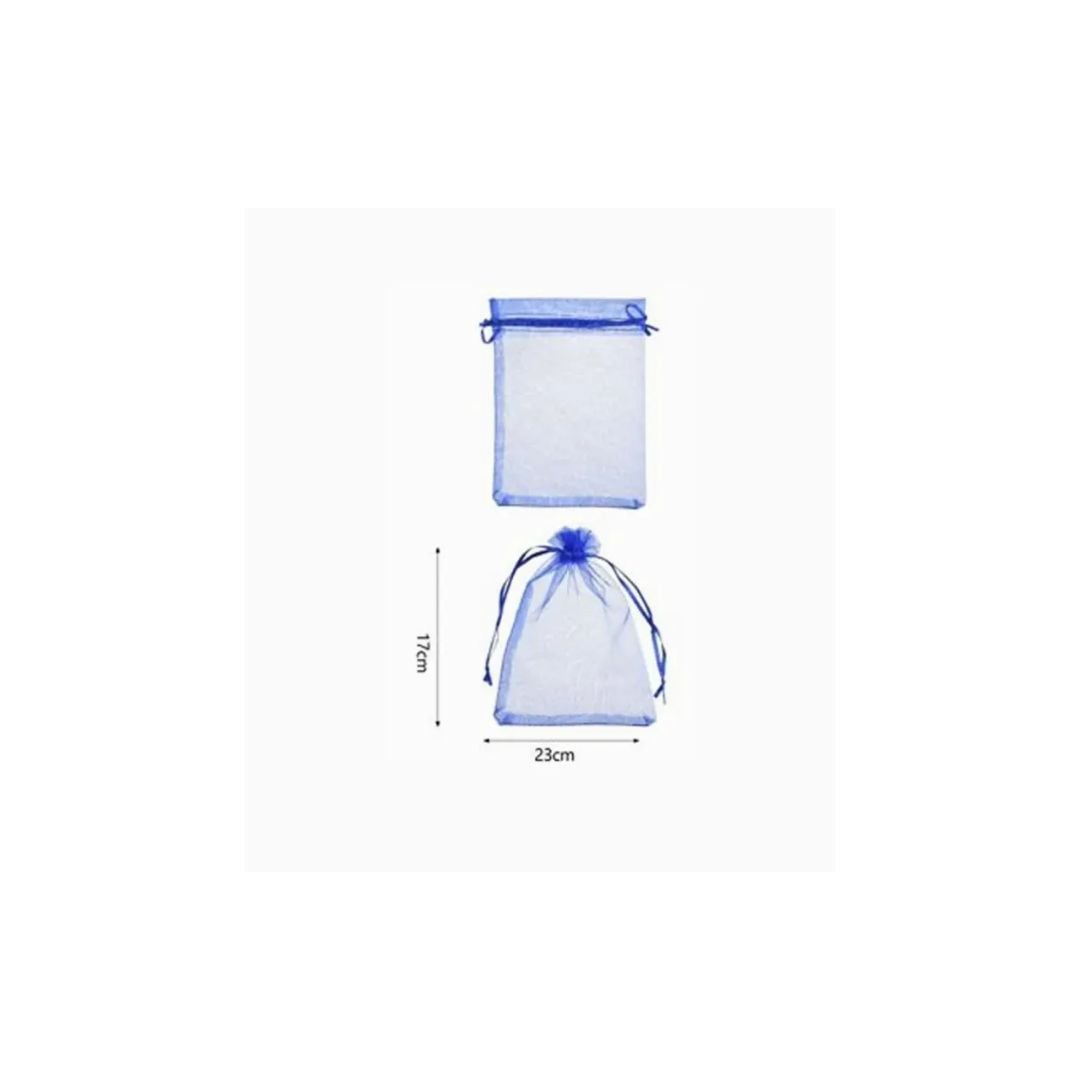 BOLSA DE ORGANZA AZUL - 1