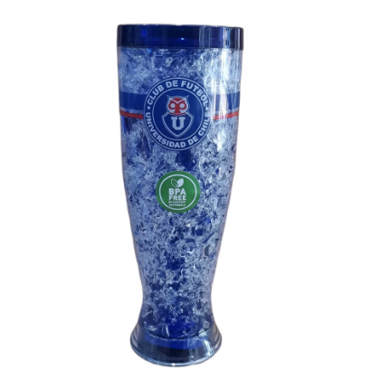 VASO FROZEN GEL 16 OZ U DE CHILE / LICENCIA OFICIAL COLOR AZUL - 1