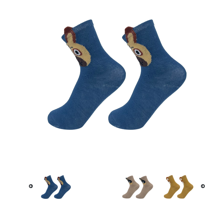 CALCETINES DE NIÑO LISO DISEÑO PERRO TALLA 3-6 AÑOS| 12 UNID - 1