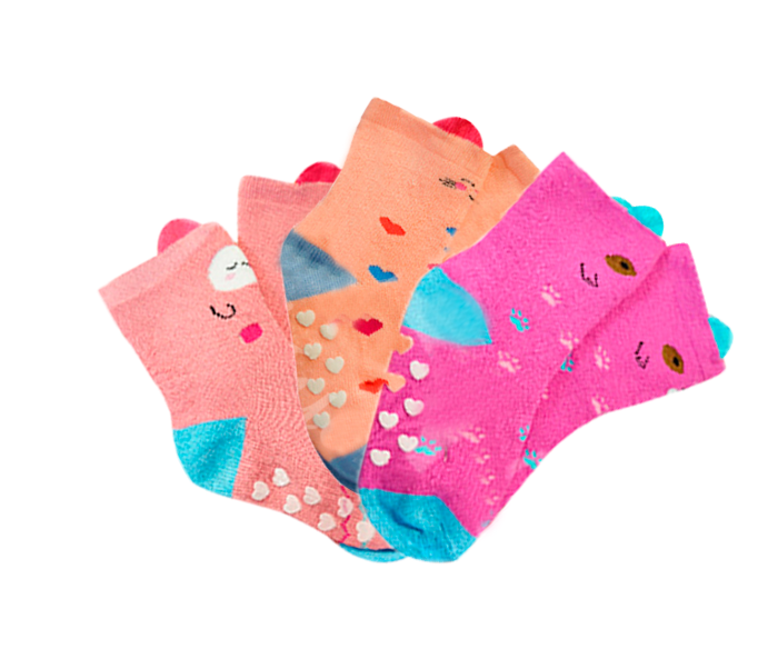 CALCETINES DE BEBE TOALLA DISEÑOS SURTIDOS | 12 UNID - 1