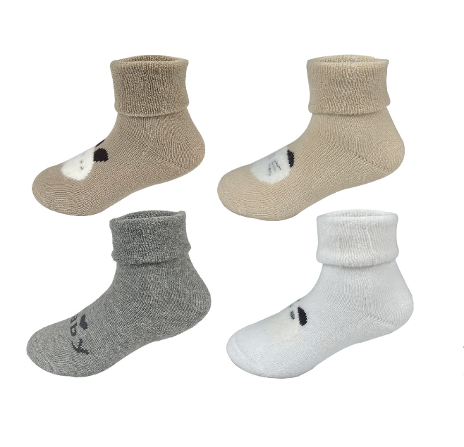 CALCETINES DE BEBE NIÑO ESTAMPADO ANIMALES ALGODÓN TALLA 18-24 MESES | 12 UNID - 1