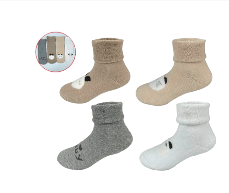 CALCETINES DE BEBE NIÑO DISEÑO ALGODÓN TALLA 9-18 MESES | 12 UNID - 1