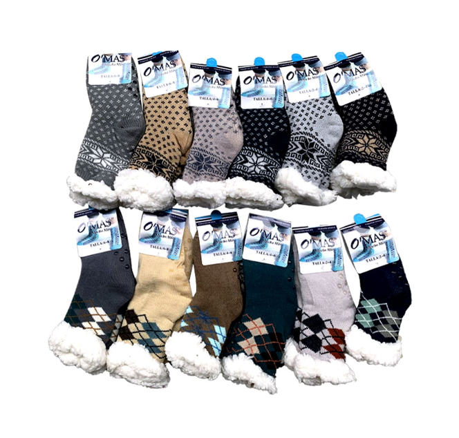 CALCETINES DE NIÑO CON CHIPORRO TALLA 2, 4, 6| 12 UNID - 1