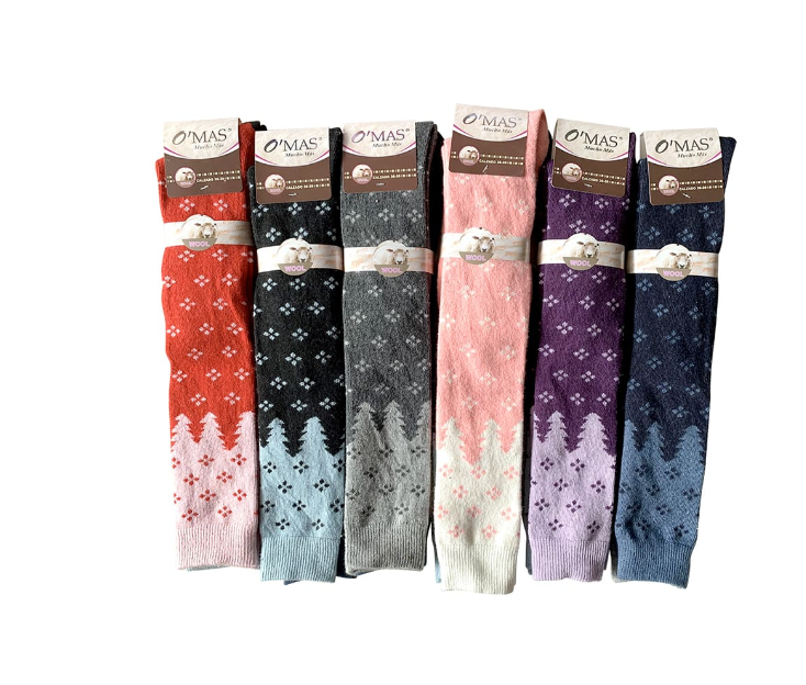 CALCETINES DE MUJER CORTE ALTO ESTAMPADO ANIMALES | 12 UNID TALLA UNICA - 1