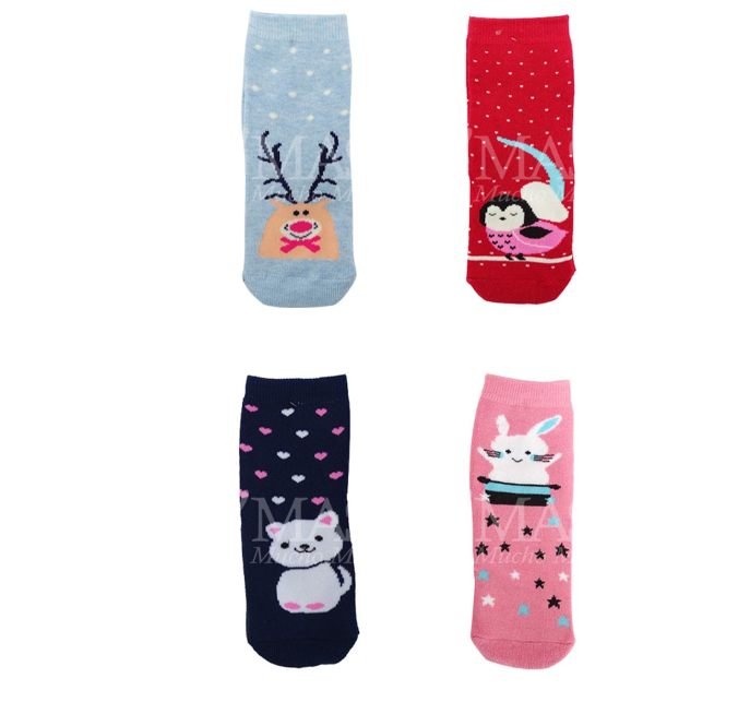 CALCETINES INVISIBLE PARA NIÑA CON DISEÑO TALLA 6| 12 UNID - 1