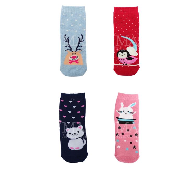 CALCETINES INVISIBLE PARA NIÑA CON DISEÑO TALLA 2| 12 UNID - 1