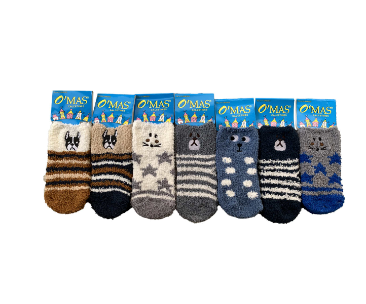 CALCETINES DE BEBE CON DISEÑO ANIMALES 9-18 MESES | 12 UNID - 1