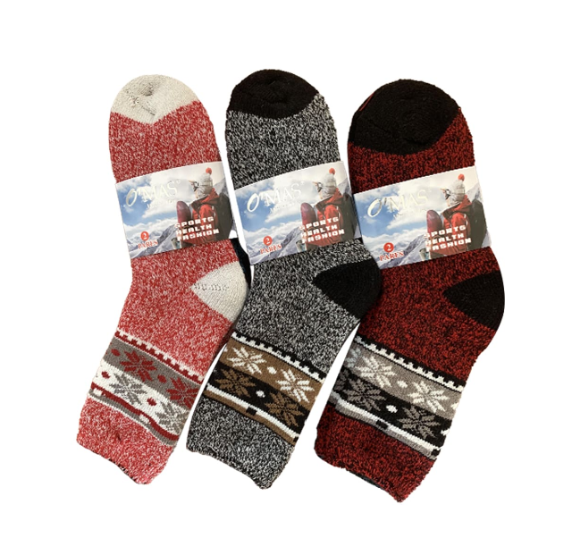 CALCETINES DE MUJER JASPEADO ESTAMPADO |12 UNID TALLA UNICA - 1