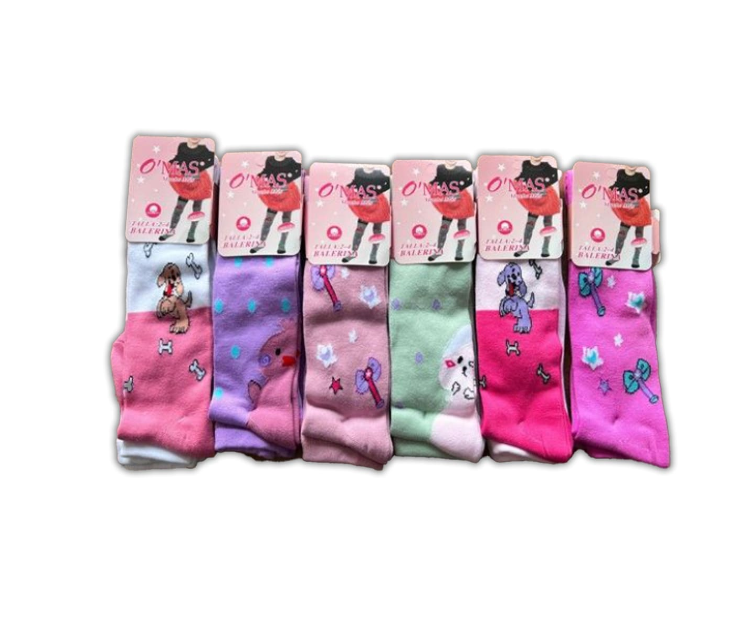 BALLERINA NIÑA CON POLAR ESTAMPADO ANIMALES SURTIDOS TALLA 4-6 | 12 UNID - 1