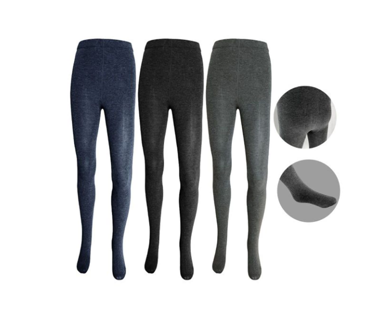 BALLERINA MUJER SIN POLAR COLOR LISO NEGRO/AZUL/GRIS | 12 UNID TALLA UNICA - 1