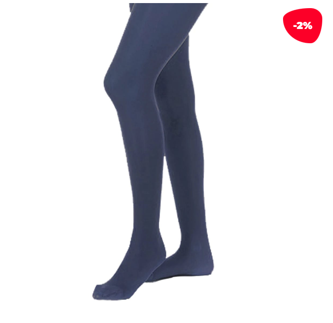 PANTYHOUSE ESCOLAR AZUL LINEA LYCRA TALLA 5-6 | 12 UNID - 1