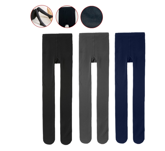 PANTY DE MUJER STRECH POLAR GRIS/NEGRO/AZUL TALLA UNICA | 12 UNID - 1