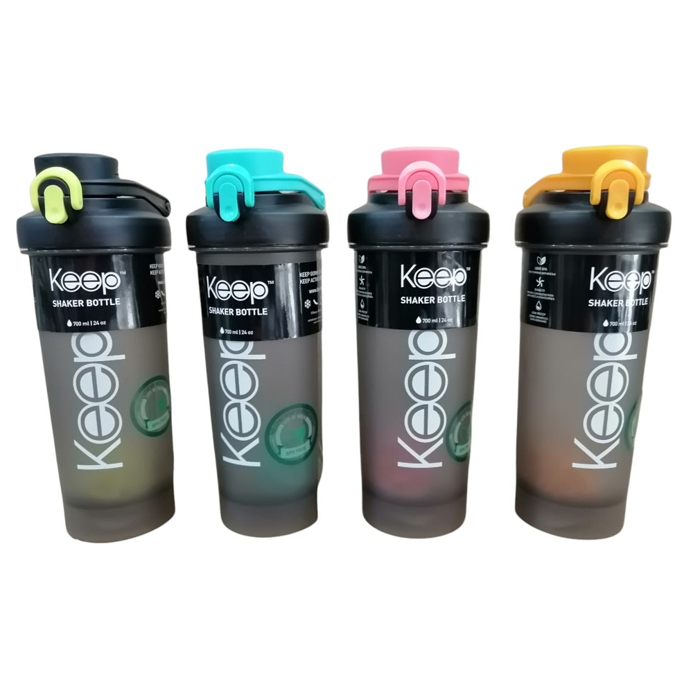 BOTELLA SPORT SHAKER 700ML KEEP OUTDOOR GYM GIMNASIO SPORT - 1