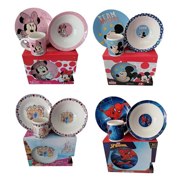 12 PCS SET DESAYUNO LICENCIA DISNEY - 1