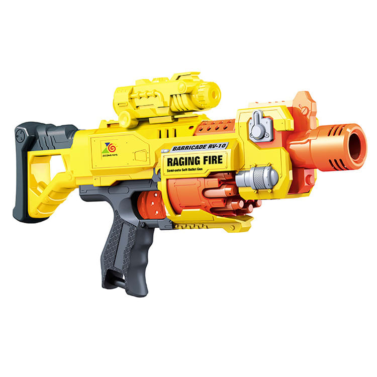 PISTOLA DE DARDOS A PILAS RACING FIRE NIÑOS JUGUETE - 1