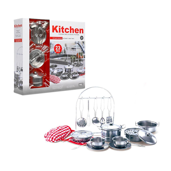 SET COCINA OLLAS METALICA 23PCS - 1