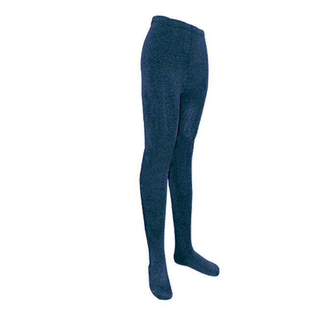 BALLERINA ESCOLAR AZUL LINEA ALGODON CON POLAR TALLA 05-06 | 12 UNID - 1
