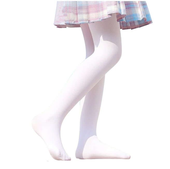 PANTYHOSE ESCOLAR BLANCO TALLAS T5-6 12 UNID - 1