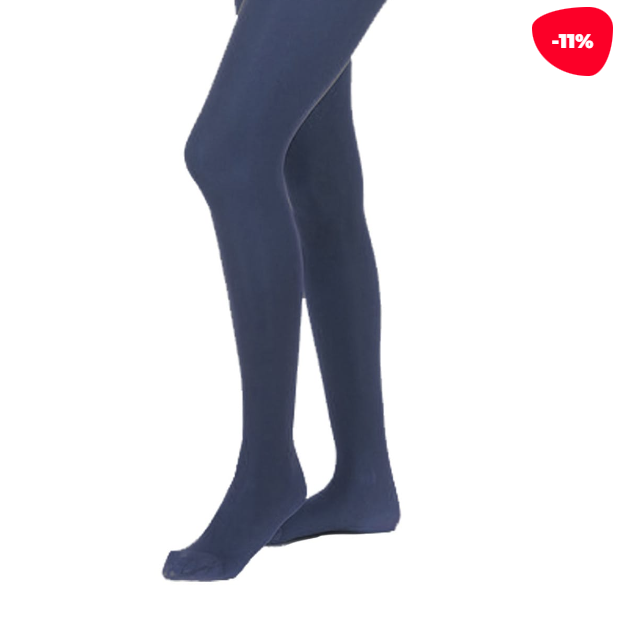PANTYHOSE NIÑA AZUL ESCOLAR LINEA LYCRA TALLA 11-12 12 UNI. - 1