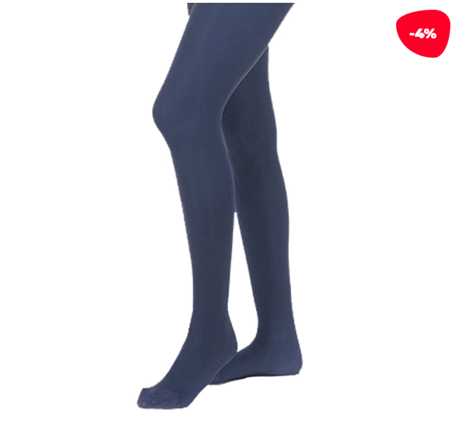PANTYHOSE NIÑA AZUL ESCOLAR LINEA LYCRA TALLA 4 12 UNID - 1