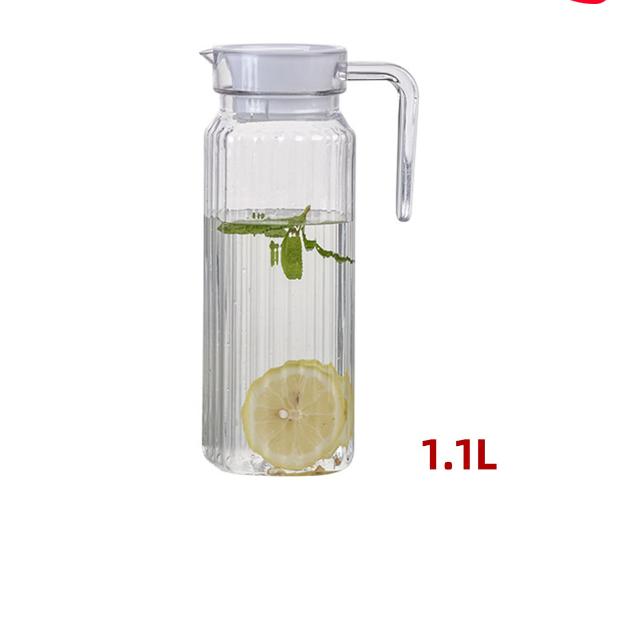 JARRA CON TAPA ACRITICO/ PLASTICO 1.1L - 1