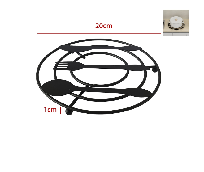 POSA OLLAS DE METAL DISEÑO CUBIERTOS 20CM - 1