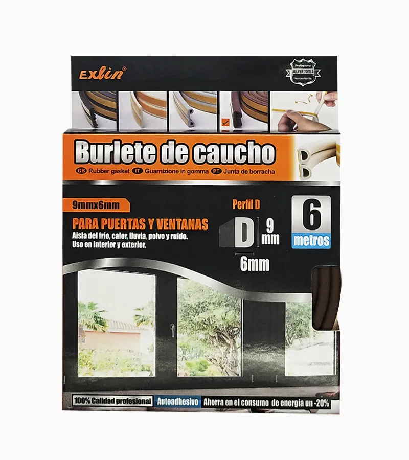 BURLETE CAUCHO PERFIL «D» - 1