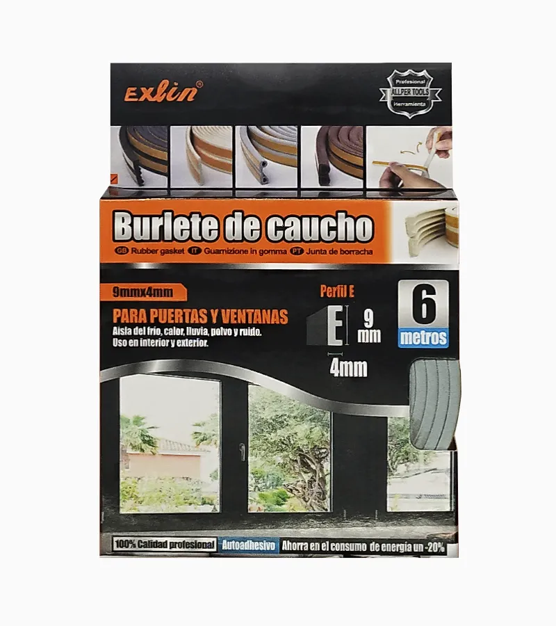 BURLETE DE CAUCHO PERFIL P - 1
