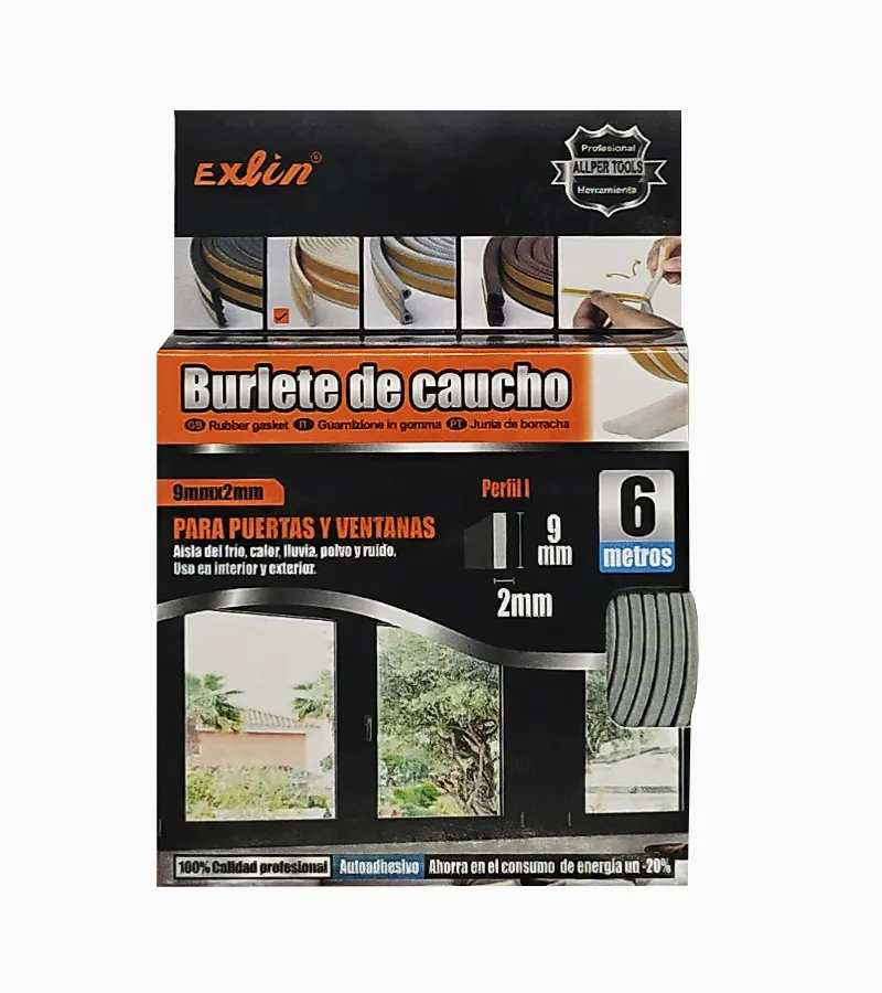 BURLETE DE CAUCHO PERFIL I - 1