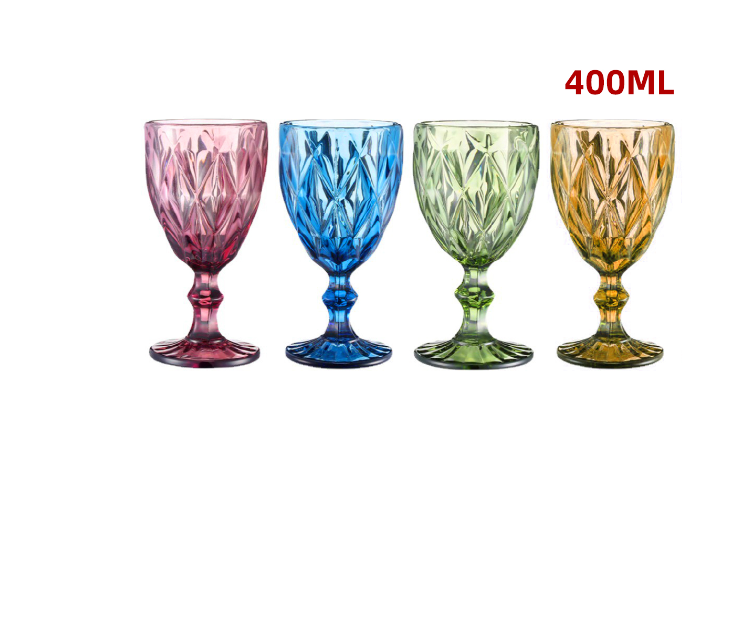 VASO COPA COLORES SURTIDOS 8.7X8X17CM 400ML - 1