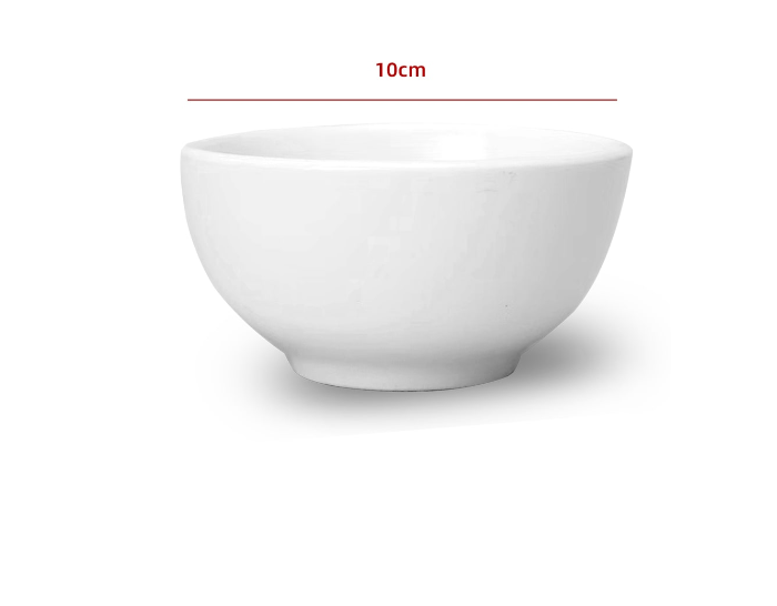 BOWL BLANCO LISO DE CERAMICA 10CM 4IN - 1