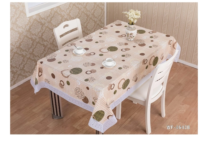 MANTEL PLASTICO DISEÑO CIRCULOS 1.37X1.83M - 1