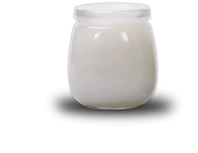 FRASCO DE VIDRIO CON TAPA PLASTICA TRANSPARENTE 300ML - 1