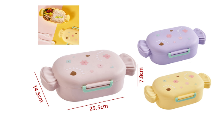 ENVASE LONCHERA PARA EL ALMUERZO DISEÑO DULCE 25.5X14.5X7.8CM - 1