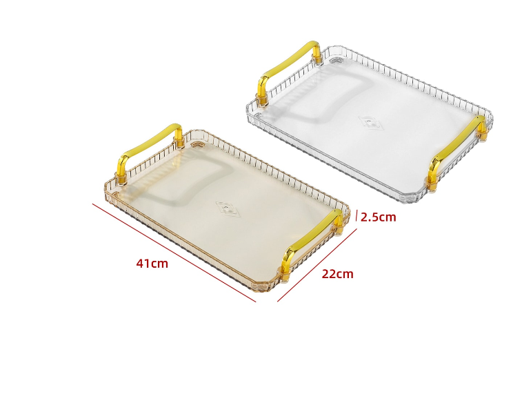 BANDEJA ASAS DORADAS 41X22X2.5CM - 1