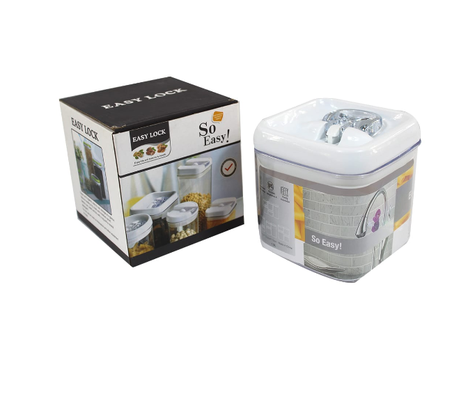ENVASE ACRÍLICO CON TAPA CIERRA FÁCIL 1000ML - 1