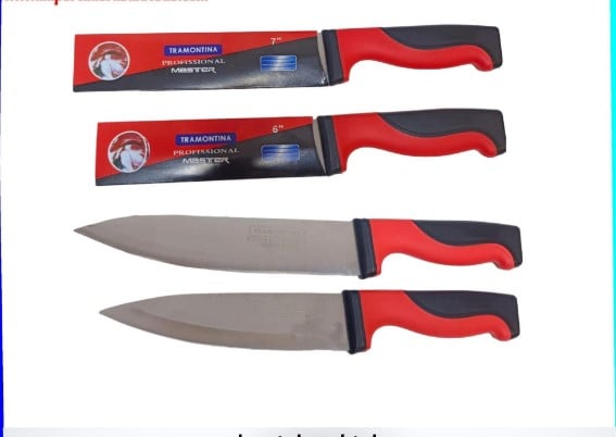 PACK DE 12 CUCHILLO MASTER MANGO ROJO 6” - 1