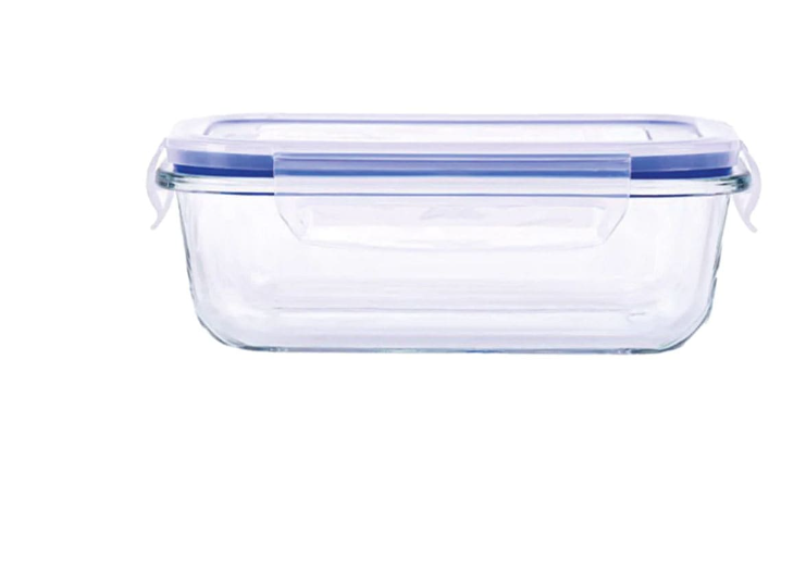 FUENTE VIDRIO RECTANGULAR PARA COMIDA 370ML - 1
