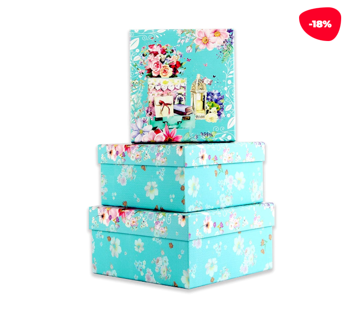 SET 3 CAJAS REGALO FLORES CON LIBROS - 1