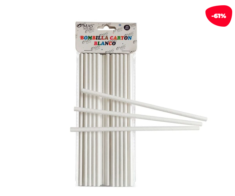 BOMBILLA CARTON BLANCO 6X19CM 25 PCS - 1