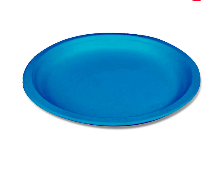 PLATO CARTON AZUL 18X18CM | 6 UNID - 1