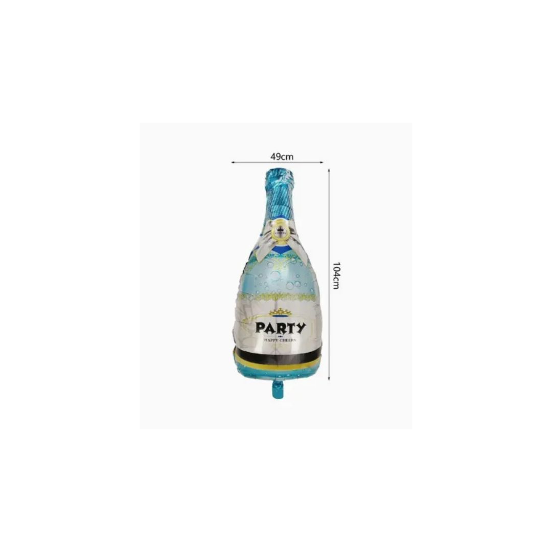 GLOBO BOTELLA AZUL - 1