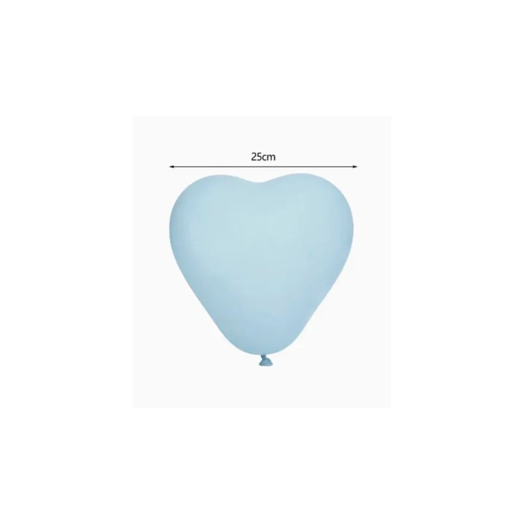 GLOBO CORAZÓN AZUL CLARO - 1