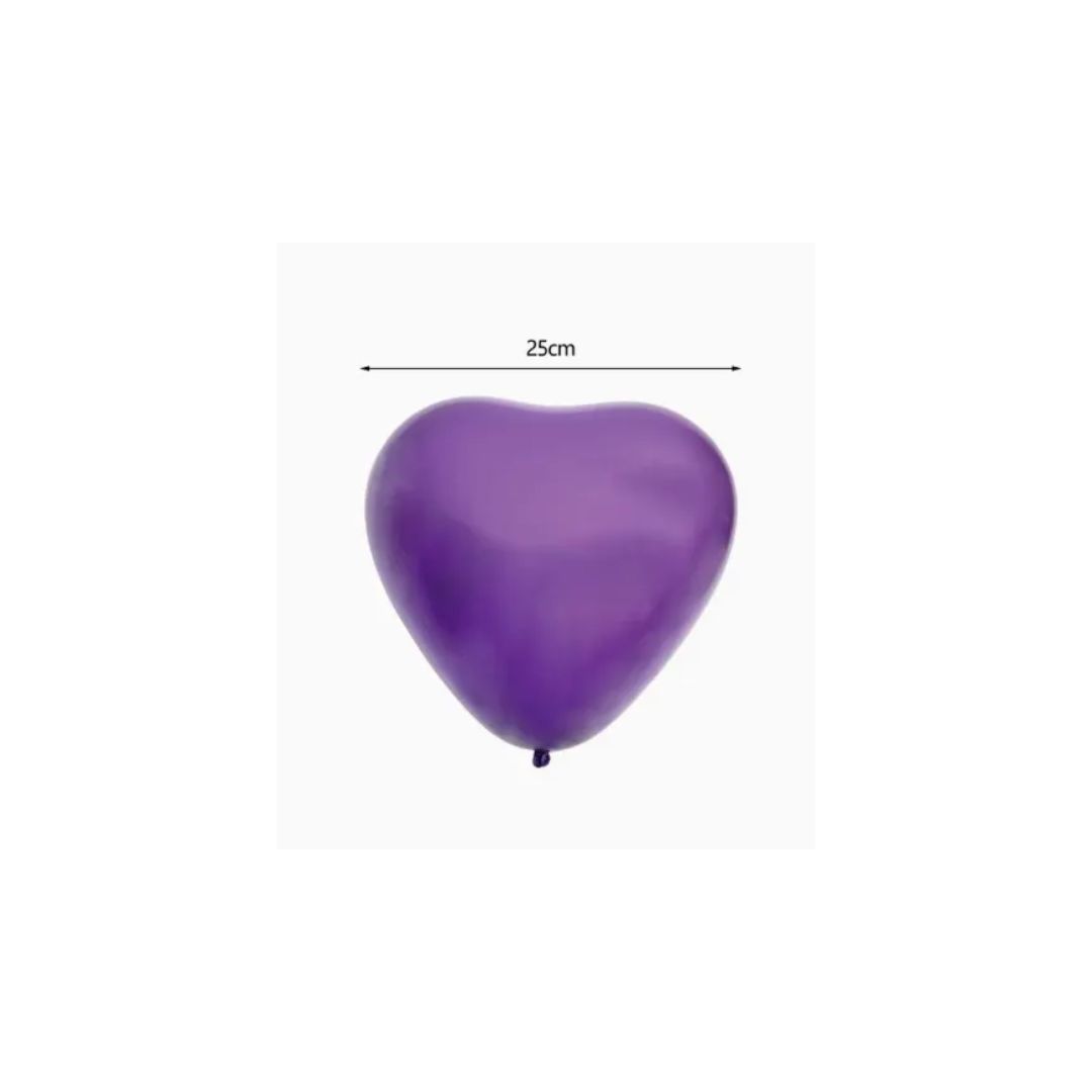 GLOBO CORAZÓN MORADO - 1