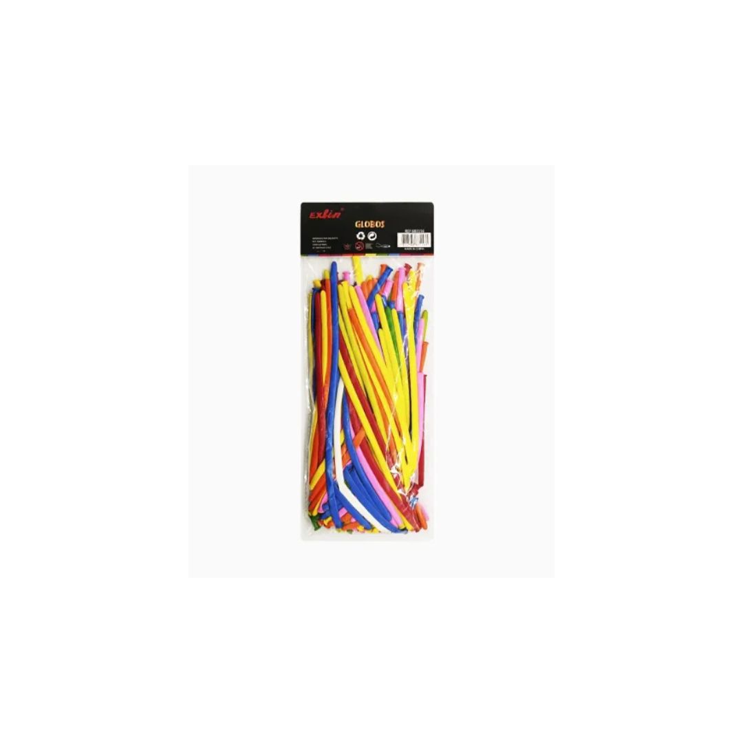 GLOBO FIGURAS COLORES SURTIDOS 100 PCS - 1