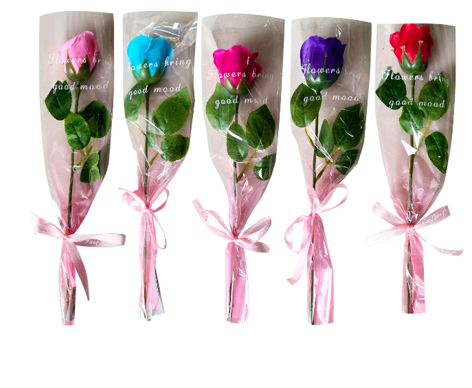 RAMO DE FLORES ARTIFICIAL CON APARIENCIA REAL 38CM |12 UNI. - 1