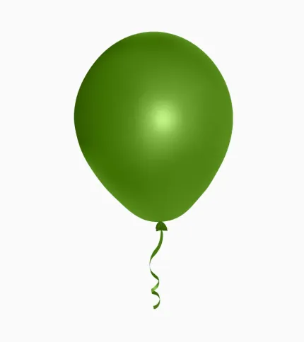 GLOBOS VERDES 100 PCS - 1