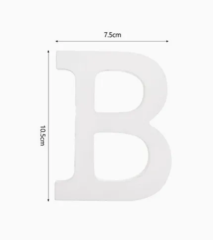 LETRA «B» DE MADERA - 1